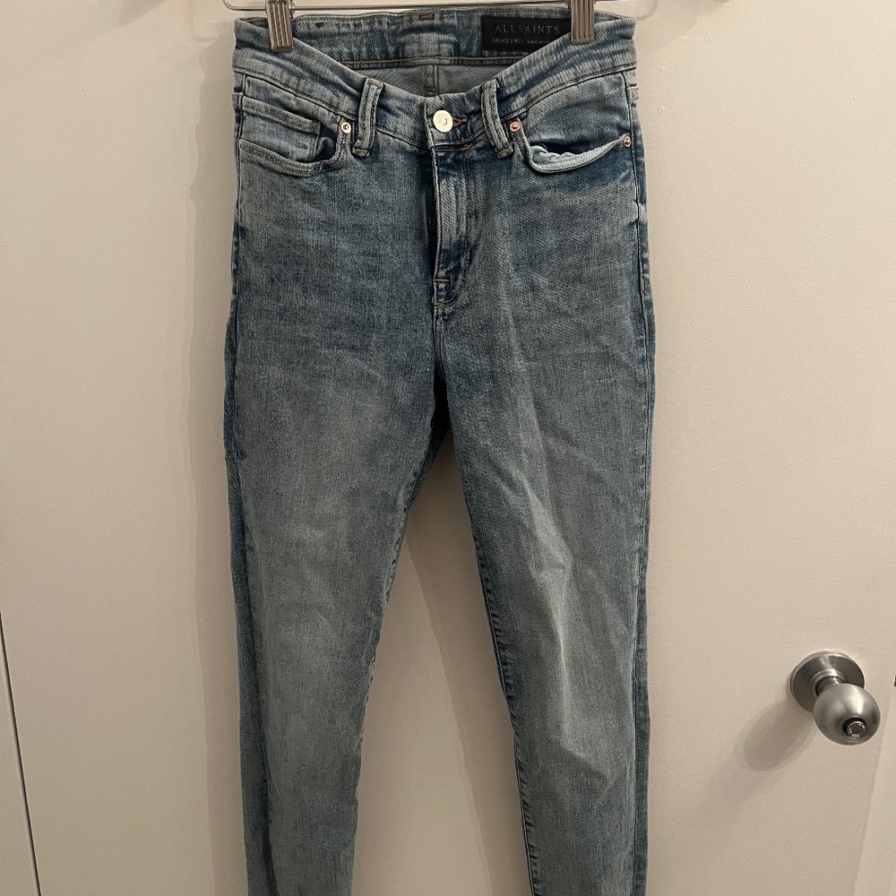 Allsaints Grace mid rise jeans size 28